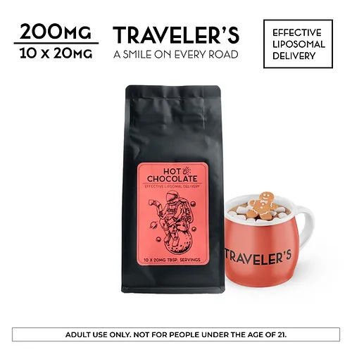 Traveler’s® Distillate Infused Hot Chocolate 200mg
