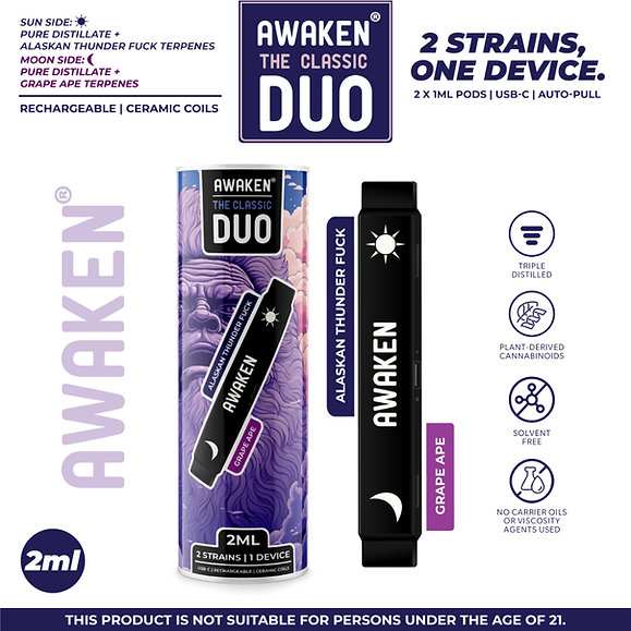 Awaken DUO™ Disposable Vape 2ml