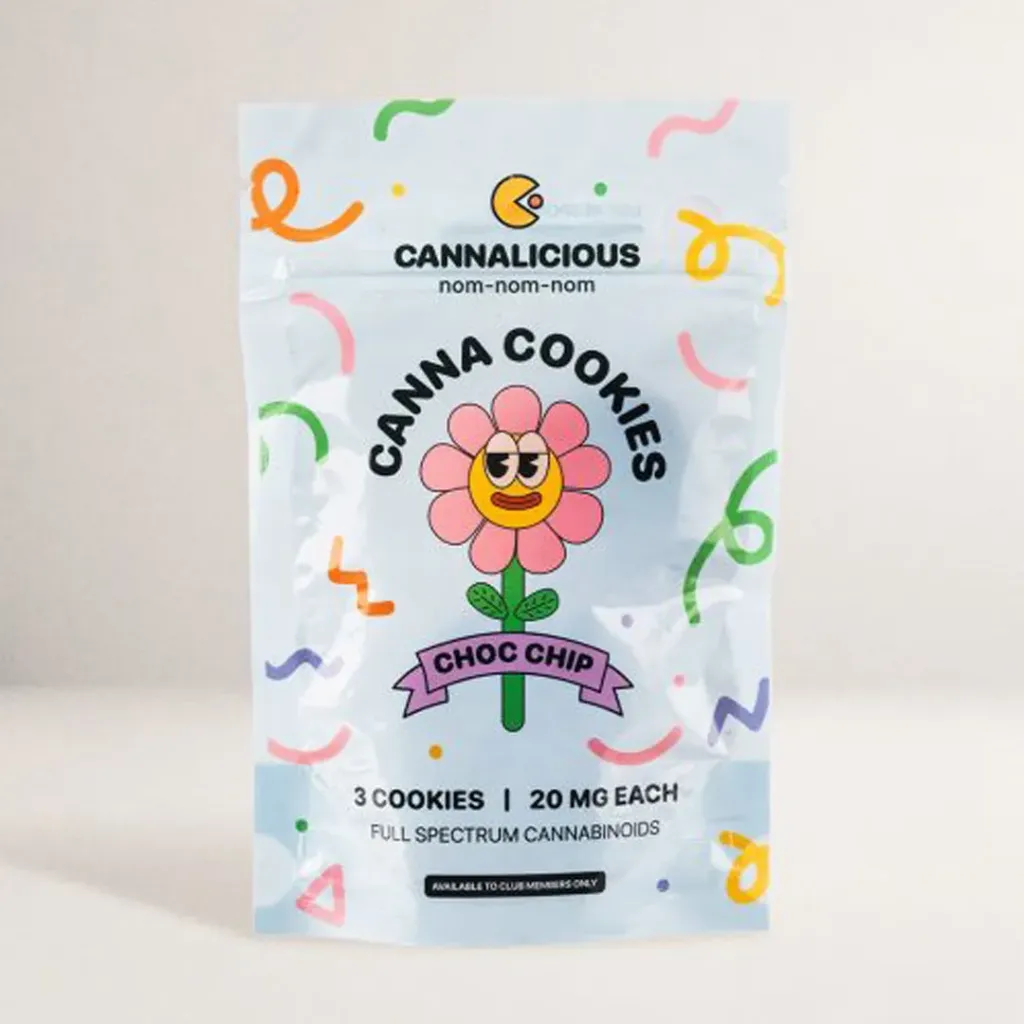 Choc Chip Cookies 60mg (3x20mg)