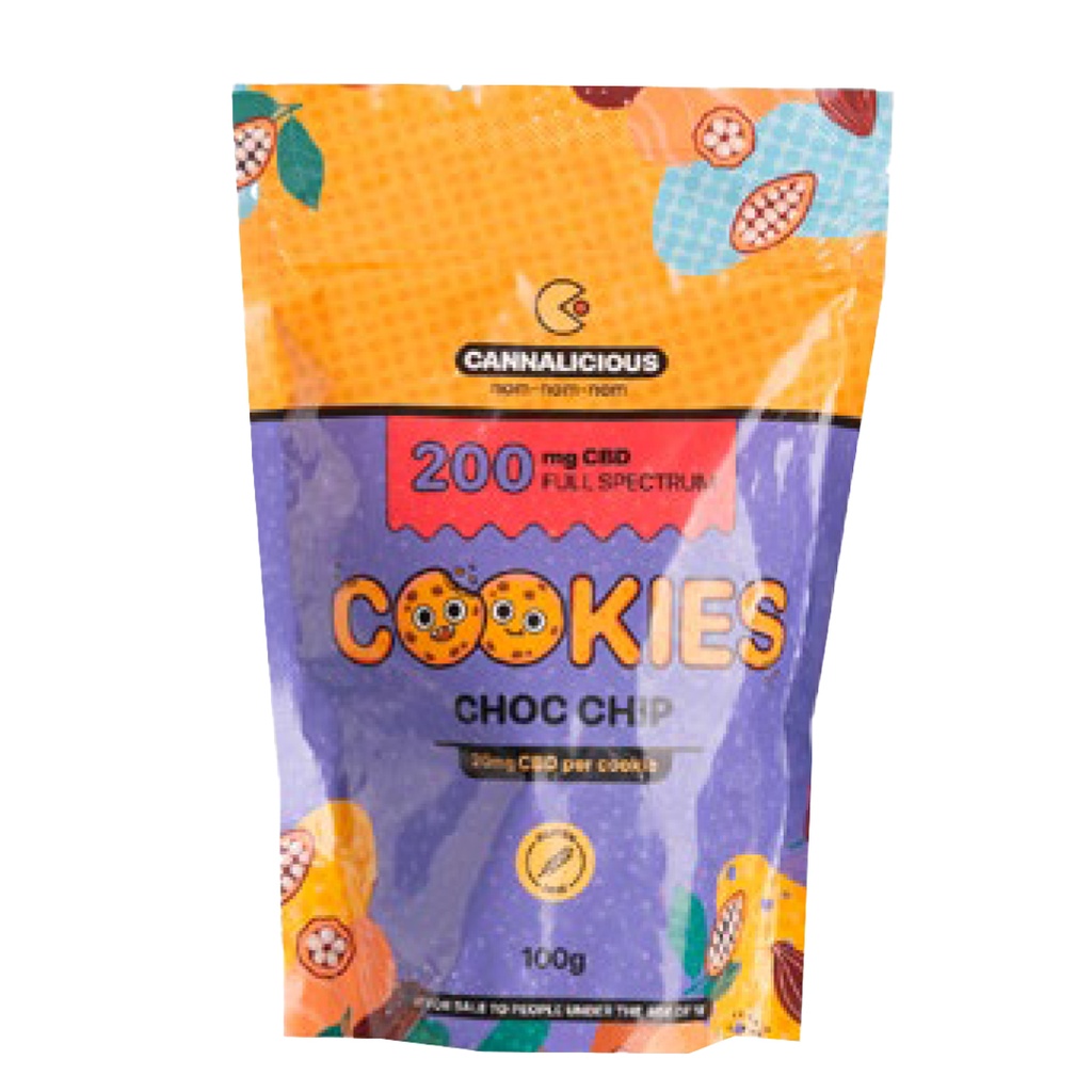 Cannalicious Cookies Choc Chip 200mg (10x20mg)