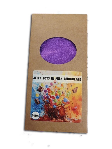 100g Jelly Tots & Milk Chocolate Slabs (Pack of 3) (50 mg)