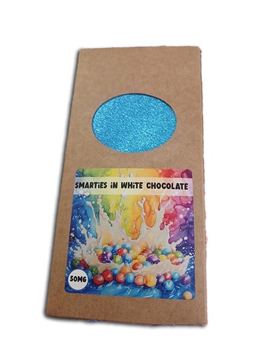 100g Smarties & White Chocolate Slabs (Pack of 3) (50 mg)