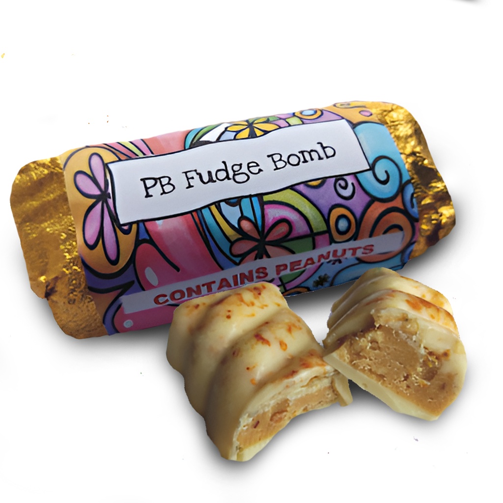 Peanut Butter Fudge Bomb Bars (Pack of 10) (50 mg)