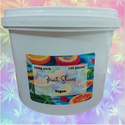 Vegan Gummies - Fruit Slices Party Tub 2800mg (140x20mg)