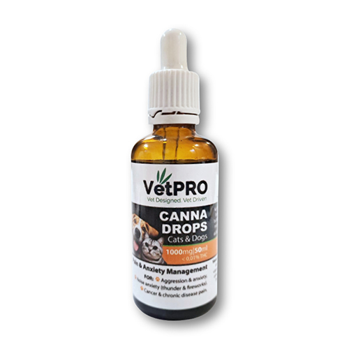 VetPro CBD Drops for Cats & Dogs 1000mg (50ml)