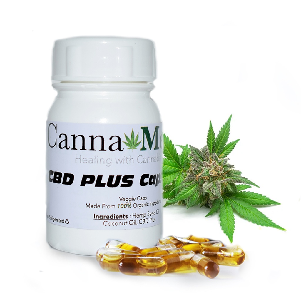 CBD Plus Capsules 30's - Sativa (1/8 ml)