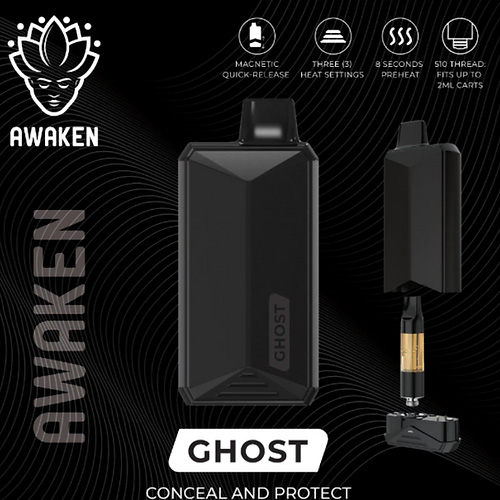 Awaken® Ghost Rechargeable Vape Battery Pen 650mAh