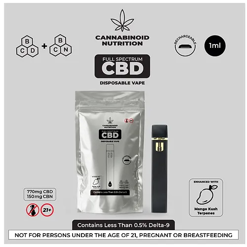 Cannabinoid Nutrition Disposable Vape 1ml (CBD+CBN)