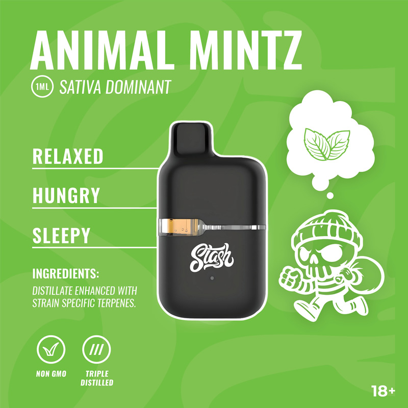 Stash Bars Disposable 1ml (Animal Mintz)