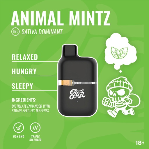 Stash Bars Disposable 1ml (Animal Mintz)