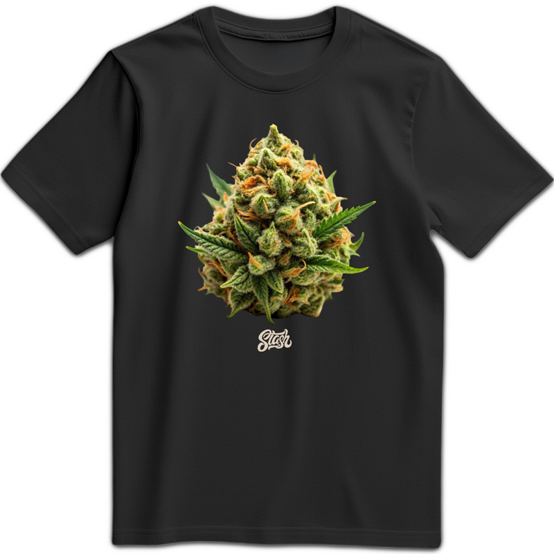 Stash T-shirts - Stash Bud (Small, Black)