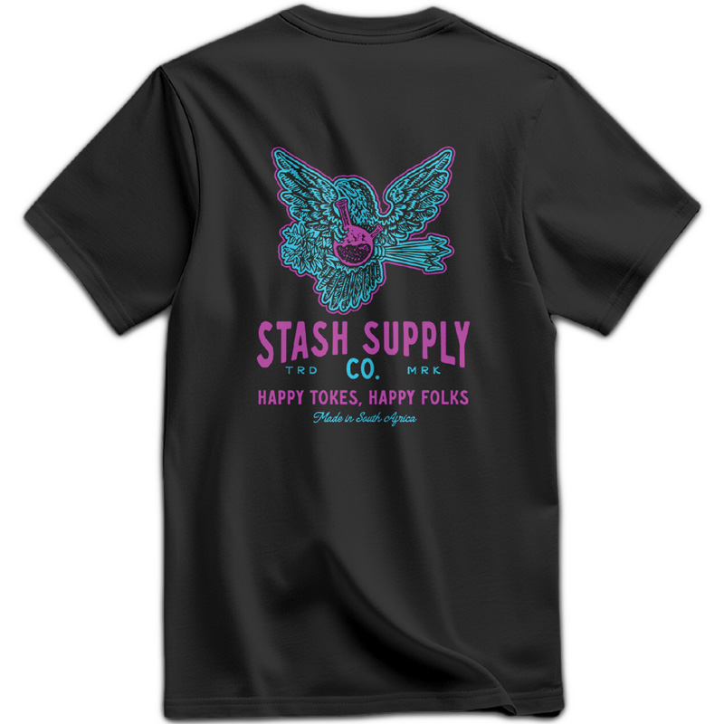 Stash Tee - Stash Supply (Small, Black)