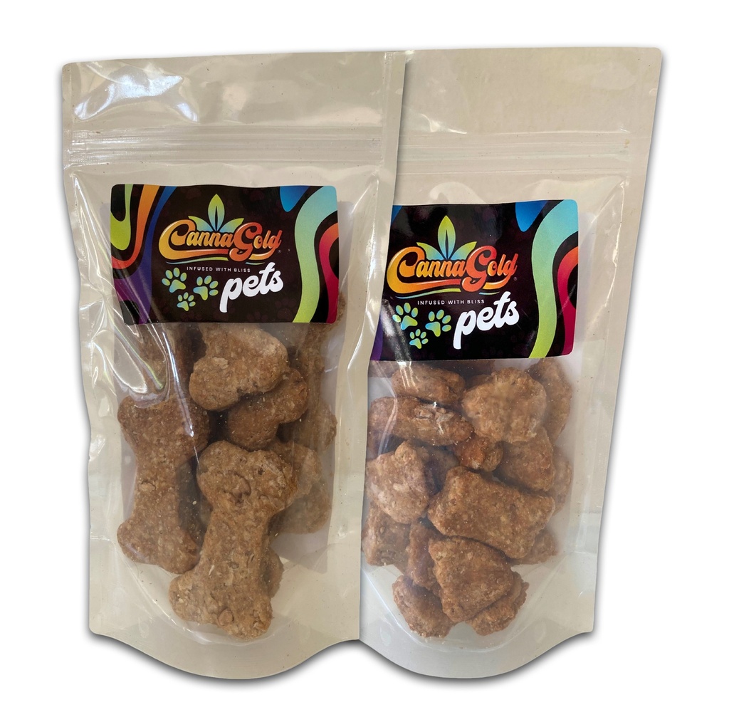 CBD Pet Treats Peanut Butter & Honey Biscuits (Small Pet (22 Biscuits))