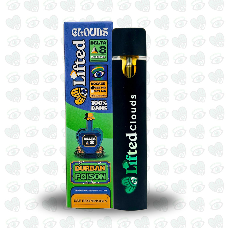 Lifted Delta 8 Disposable Vape 1ml - Durban Poison (Sativa)