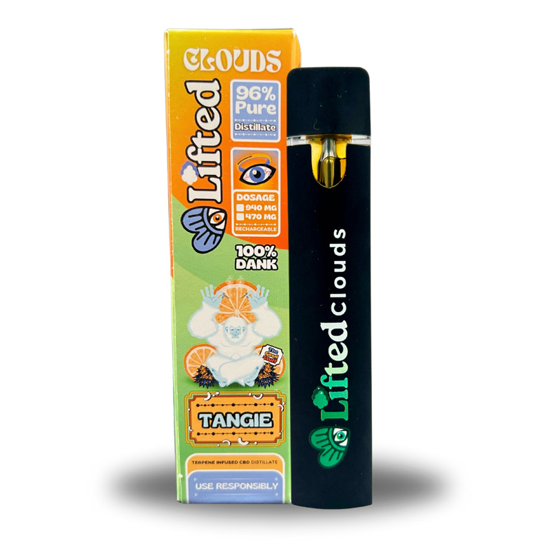 Lifted Delta 9 Disposable Vapes 1ml - Tangie (Sativa)