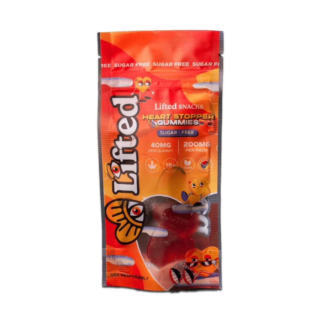 Lifted Heart Stopper Gummies (Sugar Free) (200mg)
