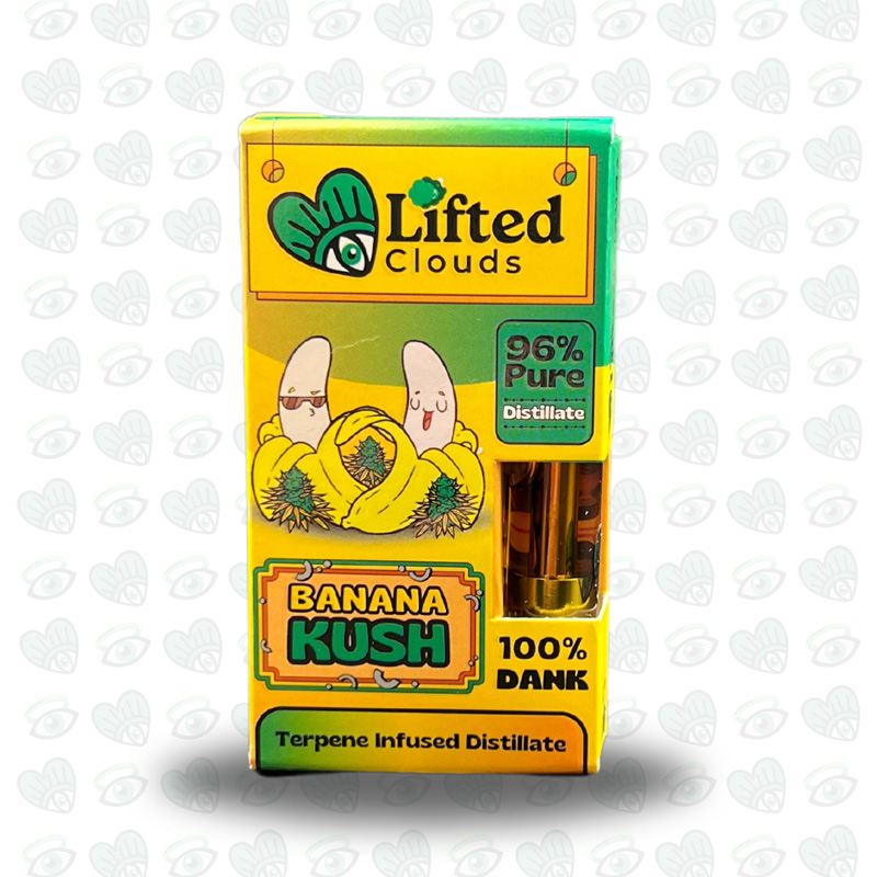 Lifted Distillate Vape Cart 0.5ml - Banana Kush (Hybrid)