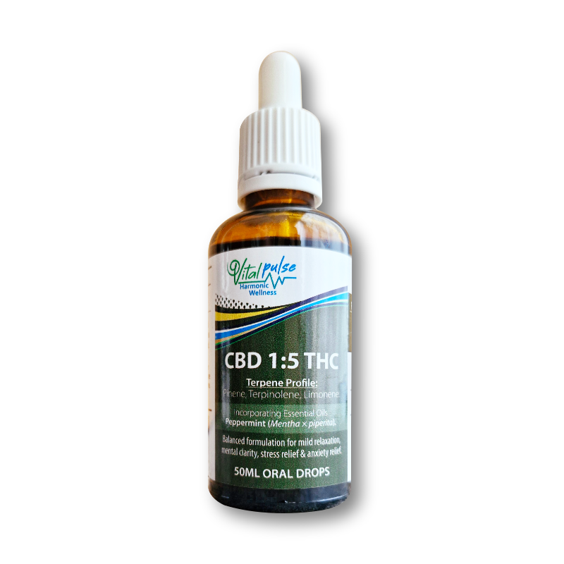 Vitalpulse CBD 1:5 THC Ratio Blend 50ml