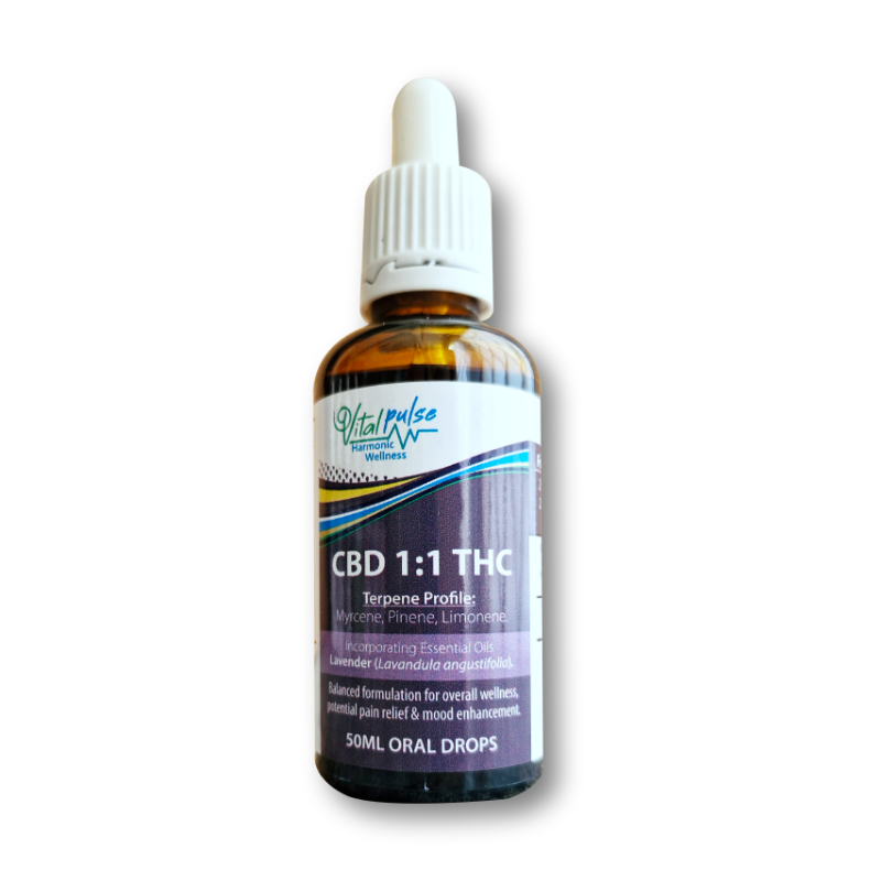 Vitalpulse CBD 1:1 THC Ratio Blend 50ml