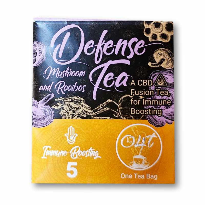 Time 4 Tea - Mushroom & Rooibos Defence Tea with CBD (singles)