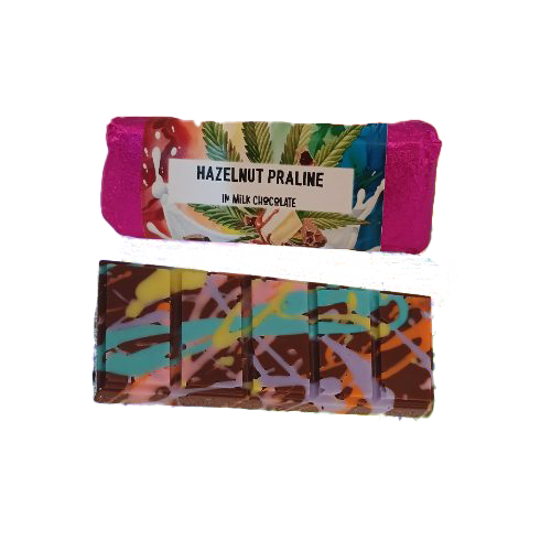Hazelnut Praline Mini Chocolate Slabs (50 mg)
