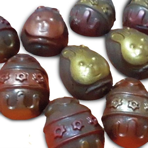 THC Distillate-Infused Easter Chocolates 6's (Caramel, 20mg)