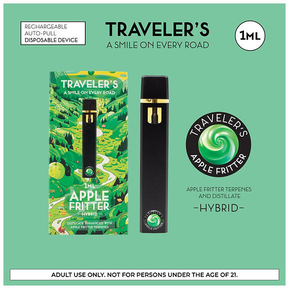 Traveler’s® Classic Disposable Vapes 1ml - Apple Fritter (Hybrid)