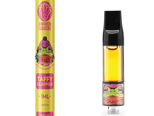 Awaken® Vape Etched Cartridges 1ml - Taffy Slapper (Indica)