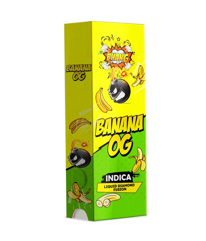 Bhang Bars Liquid Diamond Fusion THC Vapes 2g - Banana OG (Indica)