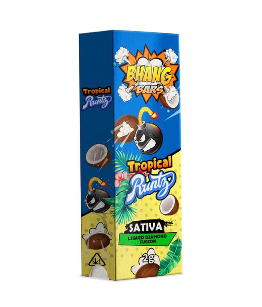 Bhang Bars Liquid Diamond Fusion THC Vapes 2g - Tropical Runtz (Sativa)