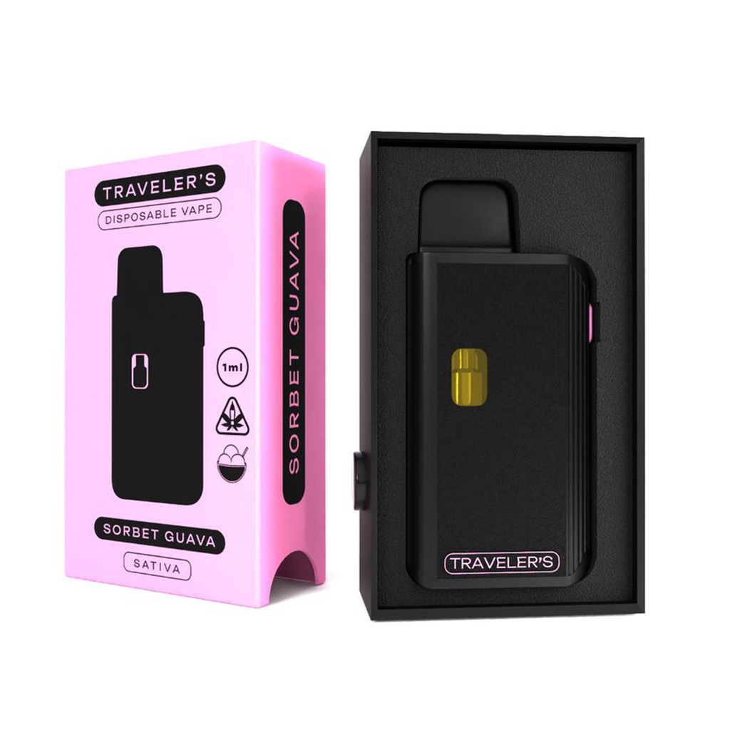 Traveler’s® Stealth Disposable Vapes 1ml - Sorbet Guava (Sativa)