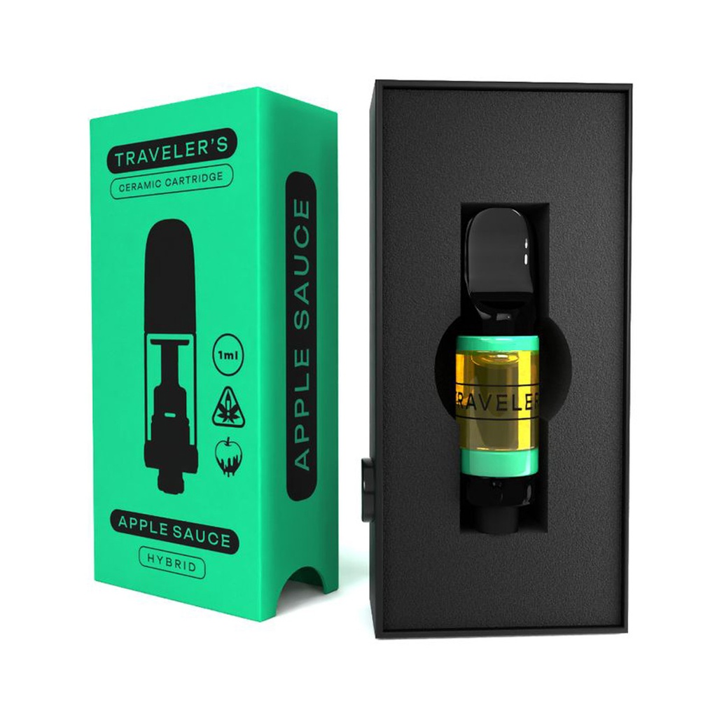 Traveler’s® Ceramic Vape Cartridges 1ml - Apple Sauce (Hybrid)