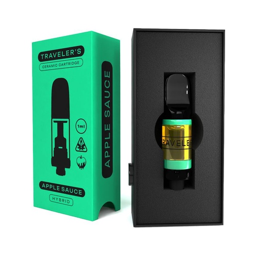 Traveler’s® Ceramic Vape Cartridges 1ml - Apple Sauce (Hybrid)