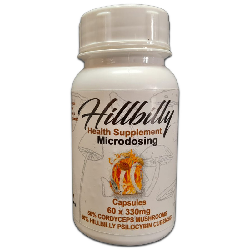 Hillbilly Microstack Psilocybin Microdosing Capsules (Hillbillys + Cordyceps) 330mg