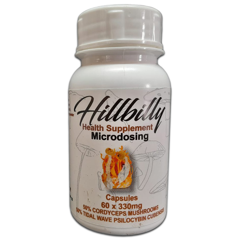Hillbilly Microstack Psilocybin Microdosing Capsules (Tidal Wave + Cordyceps) 330mg