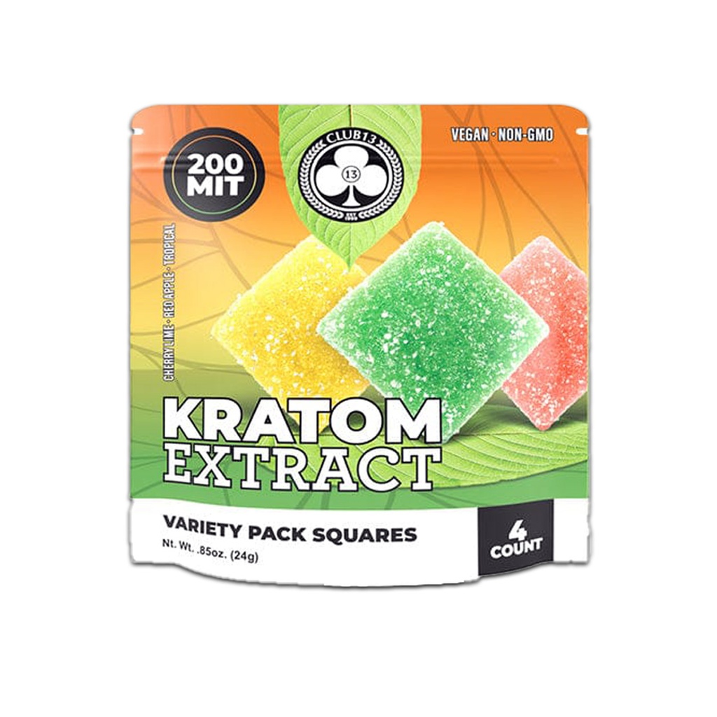 Mitragynine Kratom Gummies 200MIT (4x50mg)