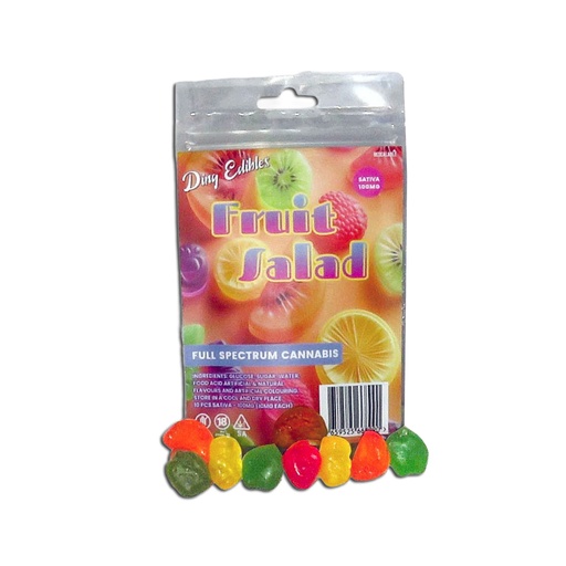 Gummies - Fruit Salad 100mg (10x10mg) - Sativa