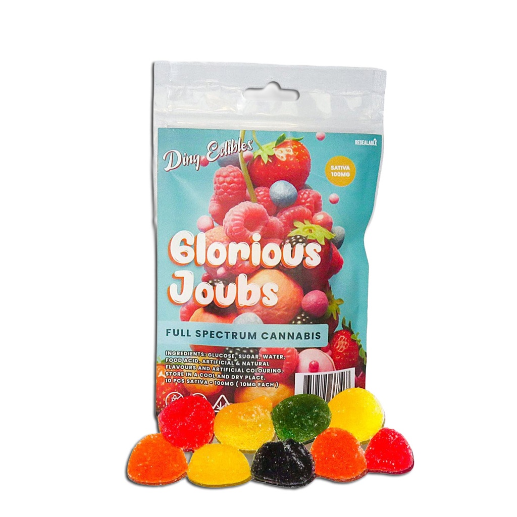 Gummies - Glorious Joubs 100mg (10x10mg) - Sativa
