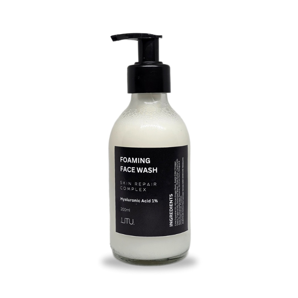 Foaming Face Wash - Skin Repair Complex (Hyaluronic Acid & Hemp Seed Oil) 200ml