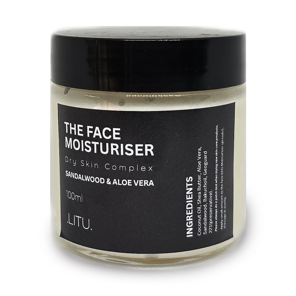The Face Moisturiser - Dry Skin Complex (Sandalwood & Aloe Vera) 100ml