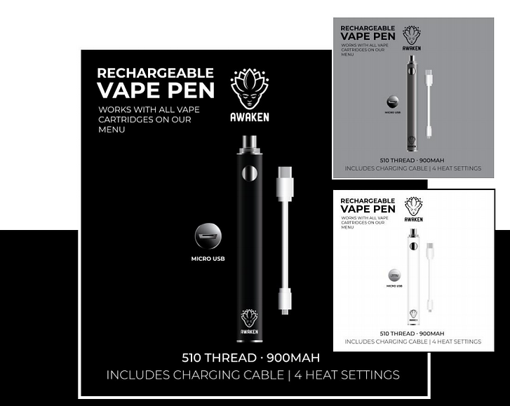 Awaken Vape Battery Pen 900mAh | Cannamart