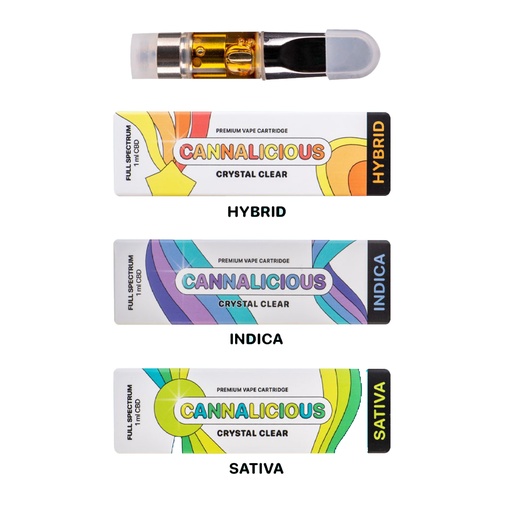 THC Vape Cartridge 1ml - Assorted Strains & Flavours