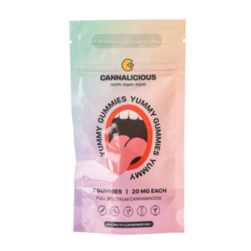 Cannalicious Yummy Gummies 60mg (3x20mg)