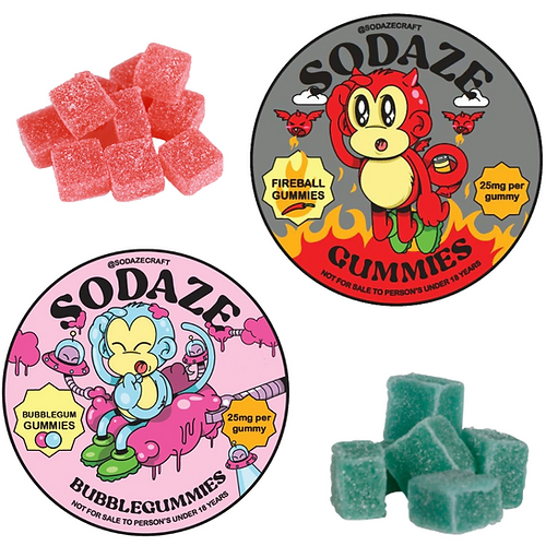 Sodaze Gummies 25mg (singles)