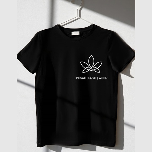 Like Strange Unisex T-shirts - Peace Love Weed
