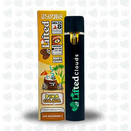 Lifted Delta 8 Disposable Vape 1ml - Pina Colada (Hybrid)