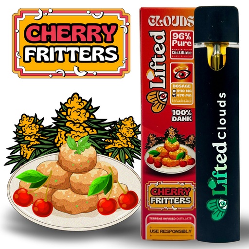 Lifted Delta 9 Disposable Vapes - Cherry Fritters (Hybrid)