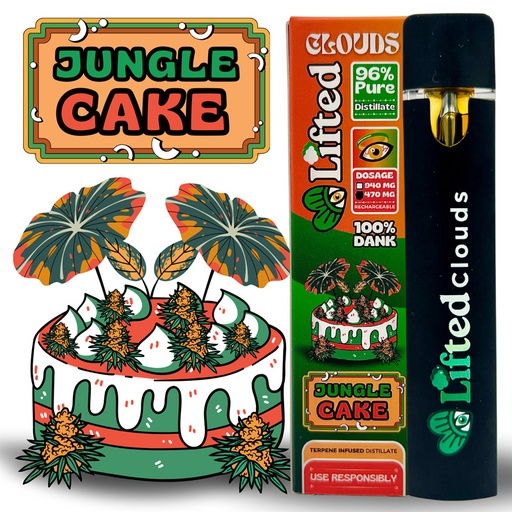 Lifted Delta 9 Disposable Vapes - Jungle Cake (Hybrid)