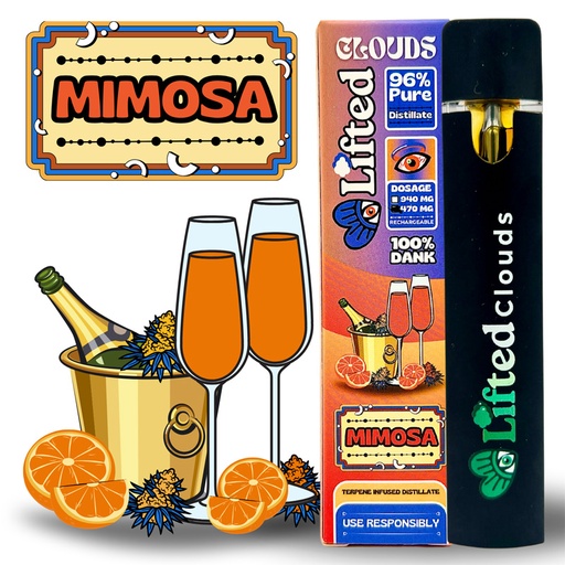 Lifted Delta 9 Disposable Vapes - Mimosa (Hybrid)