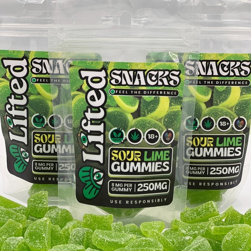 Sour Lime Gummies 250mg